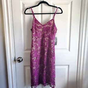 Lulus Purple Orchid Lace Dress S